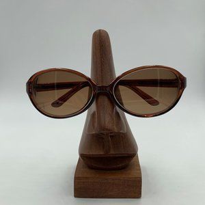 Lauren Hutton Brown Oval Sunglasses Frames